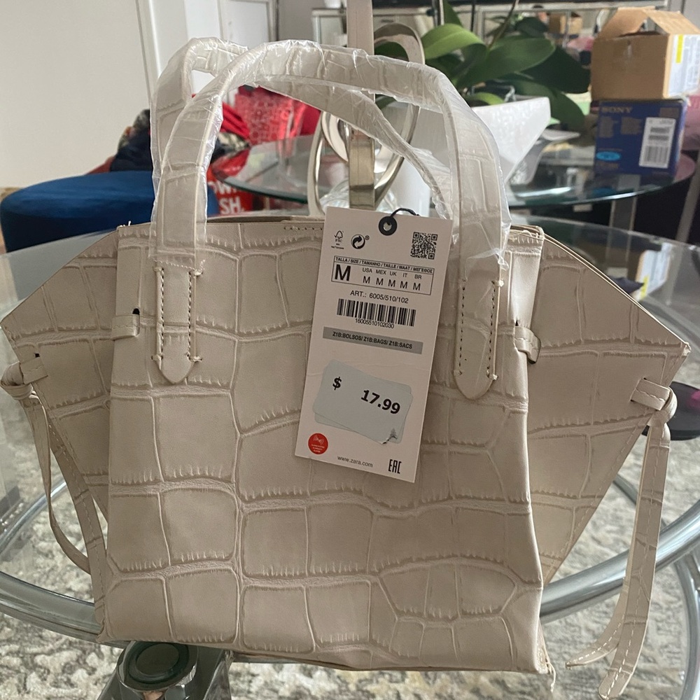 Zara Croc Shoulder Mini Bag